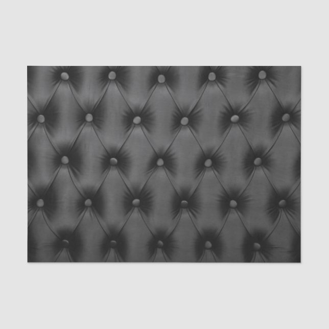 Schwarzes Geschenk Seidenpapier mit capitone (Vorderseite)