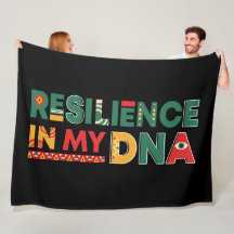 Schwarzes Geschichtserbe-Plüschgewirr Fleece Blank