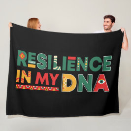 Schwarzes Geschichtserbe-Plüschgewirr Fleece Blank