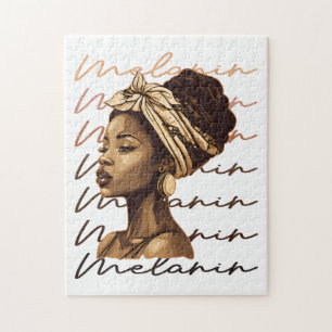 Schwarzes Geschichtsmonat Afrikanisches Schwarzes Puzzle