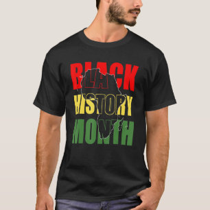 Schwarzes Geschichtsmonat Afrikanisches Schwarzes  T-Shirt