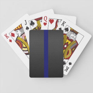 Schwarzes Gesichts-Karten Kohlenstoff-Faser-dünne Spielkarten