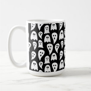 Schwarzes Gespenst Halloween Kaffeetasse