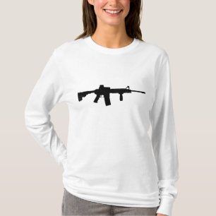 Schwarzes Gewehr AR-15 T-Shirt