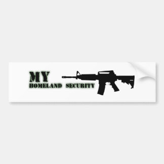 Schwarzes Gewehr AR-15 von Phils Kunst online Autoaufkleber