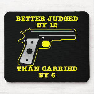 Schwarzes Gewehr-besseres versuchtes durch 12 Mousepad