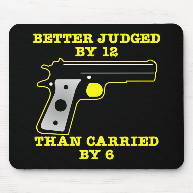 Schwarzes Gewehr-besseres versuchtes durch 12 Mousepad (Vorne)