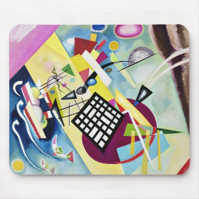 Schwarzes Gitter Mousepad (Vorne)