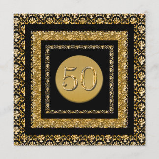 Schwarzes Gold50. Geburtstag "irgendein Ereignis " Einladung