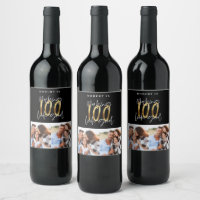 Schwarzes Gold 100. Geburtstag Multi-Foto-Party