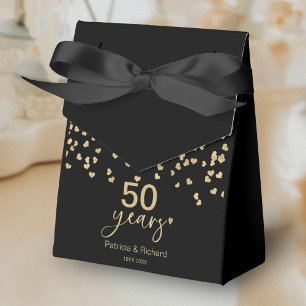 Schwarzes Gold 50 Jahre Hochzeitstag Geschenkschachtel