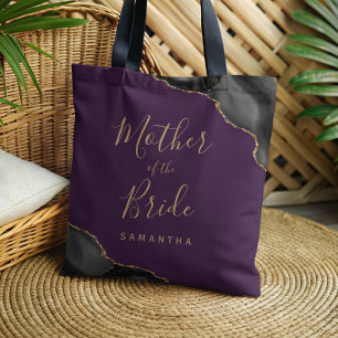 Schwarzes Gold-Achat Lila Mutter der Braut