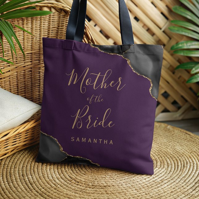 Schwarzes Gold-Achat Lila Mutter der Braut (Von Creator hochgeladen)