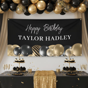 Schwarzes Gold Alles Gute zum Geburtstag Banner