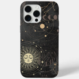Schwarzes Gold Astrologisches Muster Case-Mate iPhone Hülle