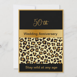 Schwarzes Gold bleibe Wild 50 Jubiläum Flat Card