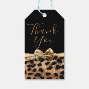 Schwarzes Gold Bogen Leopard Gepard Tierdruck Gefa Geschenkanhänger