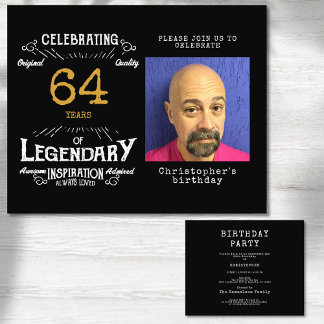 Schwarzes Gold-Budget für jedes Alter Geburtstag E Flyer