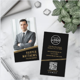 Schwarzes Gold Chic Immobilien Visitenkarte