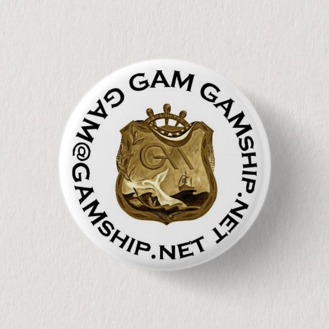 schwarzes Gold des Siegels Button (Vorderseite)