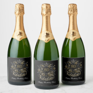 Schwarzes Gold Elegantes Florales 80 & Fantastisch