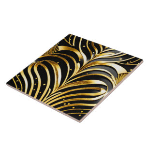 Schwarzes Gold Fliese