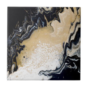 Schwarzes Gold Fliese