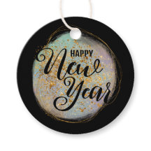 Schwarzes Gold Glitzer Neujahrsfest im Party