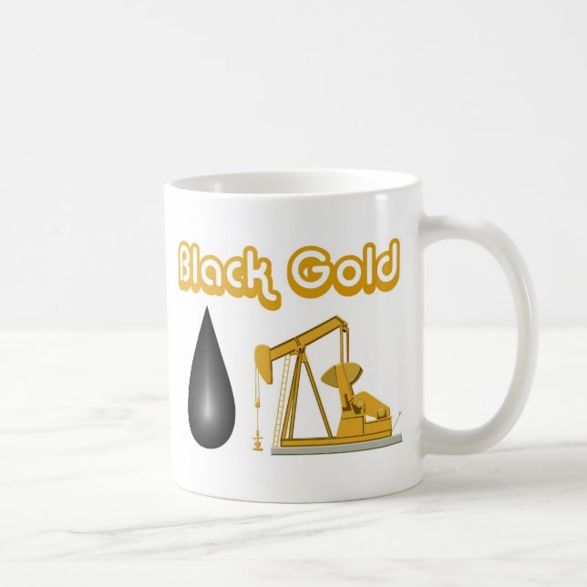 Schwarzes Gold Kaffeetasse (Rechts)