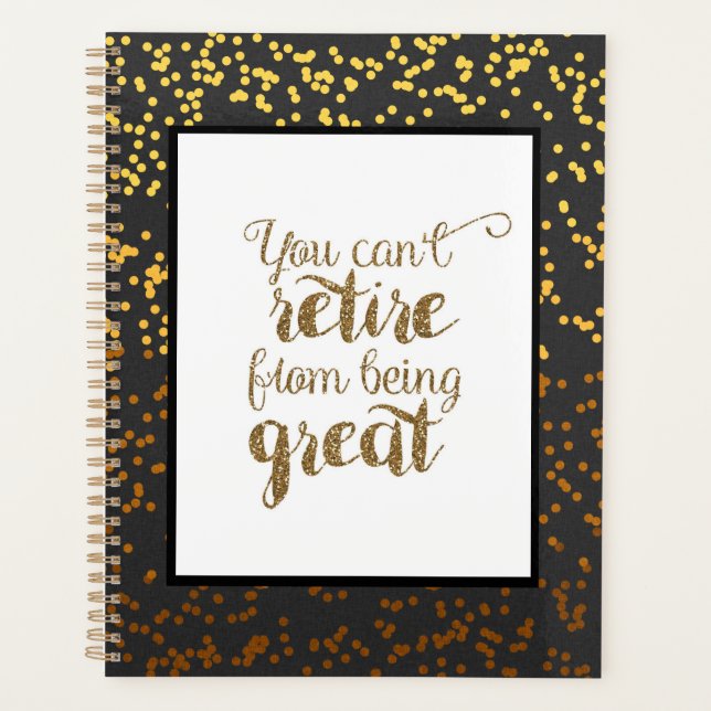 Schwarzes Gold kann man nicht davon abhalten, groß Planer (Vorderseite)