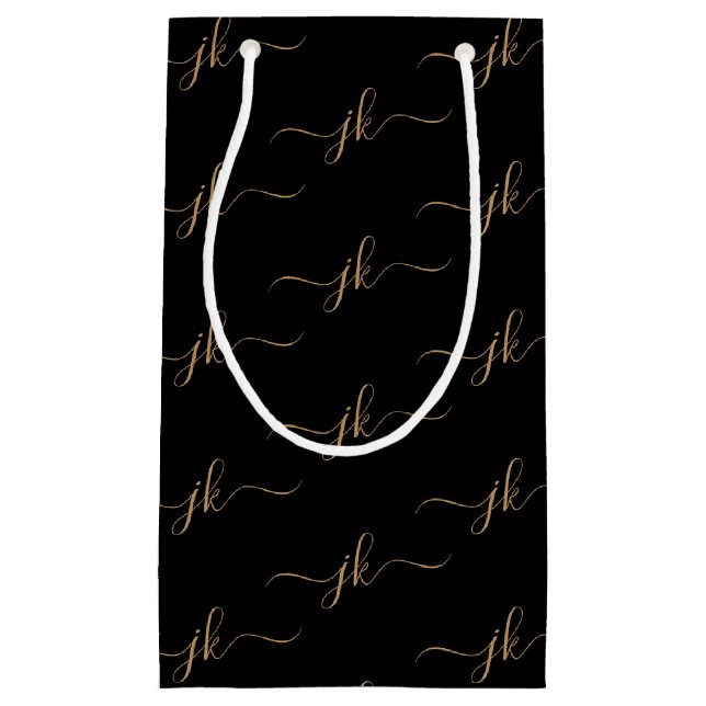 Schwarzes Gold Kleine Geschenktüte (Vorderseite)