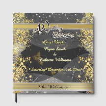Schwarzes & Gold Marmordesign