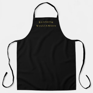 Schwarzes Gold Minimalistischer Benutzername Elega Schürze