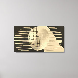 Schwarzes Gold Moderne Abstrakte Canvas-Leinwand Leinwanddruck