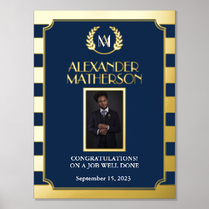 Schwarzes Gold Moderne Foto Glückwünsche gut gemac Foliendrucke