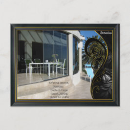 Schwarzes Gold Modernes Geometrisches Abstrakt Postkarte