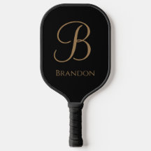 Schwarzes Gold personalisierter Name und Monogramm