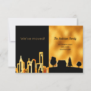 Schwarzes Gold Stadt wir umgezogen Ankündigung