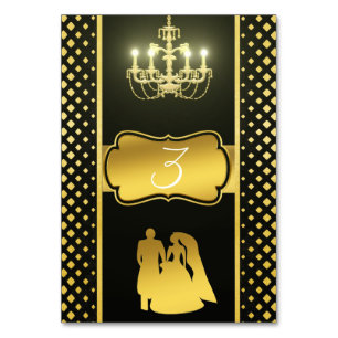 Schwarzes Gold Tischnummer