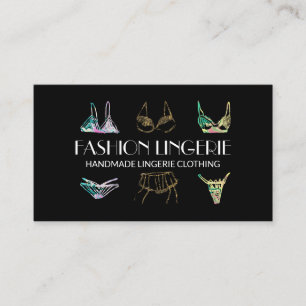 Schwarzes Gold Unterwäsche Mädchen Shop Wäsche Kle Visitenkarte