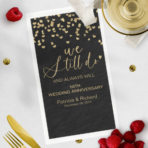 Schwarzes Gold Wir machen immer noch eine Hochzeit Serviette