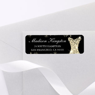 Schwarzes Goldenes Glitter-Kleid Geburtstagsfeier