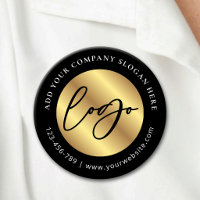Schwarzes & goldenes Logo Corporate Company Werbea