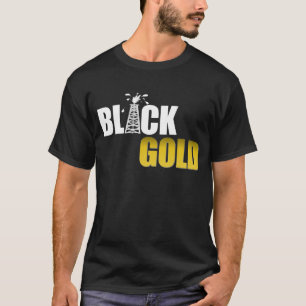 Schwarzes Goldöl T-Shirt