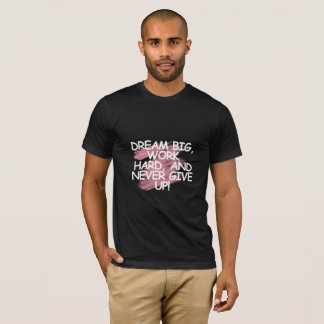 Schwarzes Grafik-T-Shirt | Mindset Zitat Tee