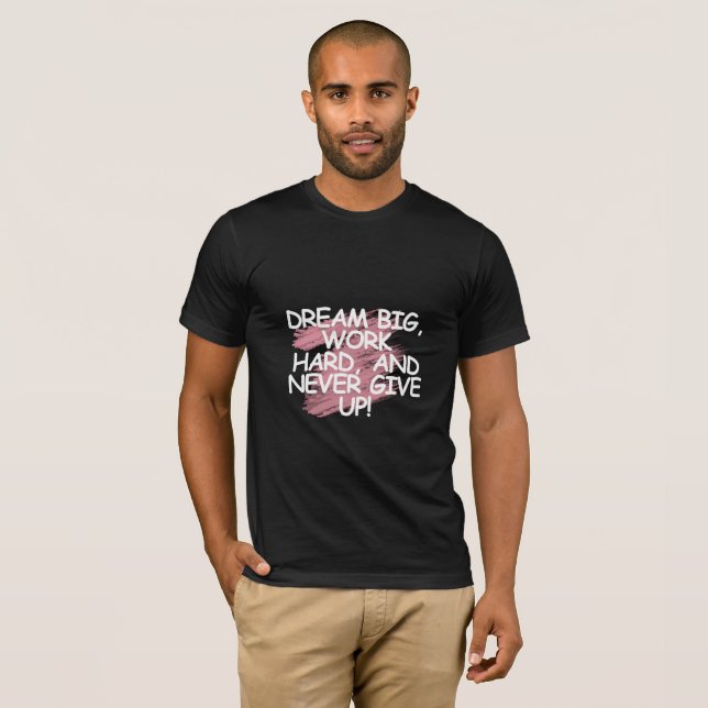 Schwarzes Grafik-T-Shirt | Mindset Zitat Tee (Vorne ganz)