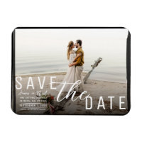 Schwarzes Grenzüberzieher Foto Save the Date Hochz
