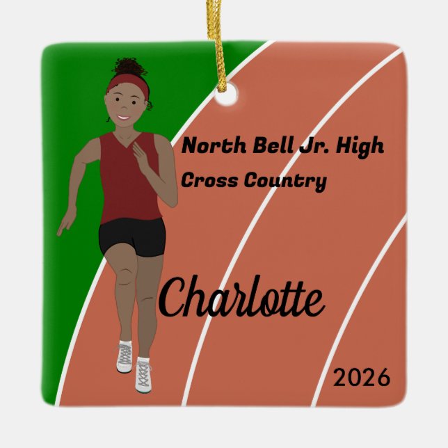 Schwarzes Haar auf der Spur und auf dem Feld in Ma Keramikornament (Vorderseite)