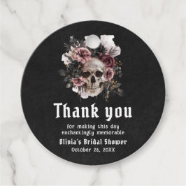 Schwarzes Halloween-Blumenschmuck-Gotisches Brautp Geschenkanhänger