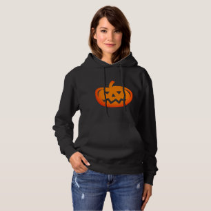 Schwarzes Halloween-Gehäuse mit Kürbislaterne-Desi Hoodie